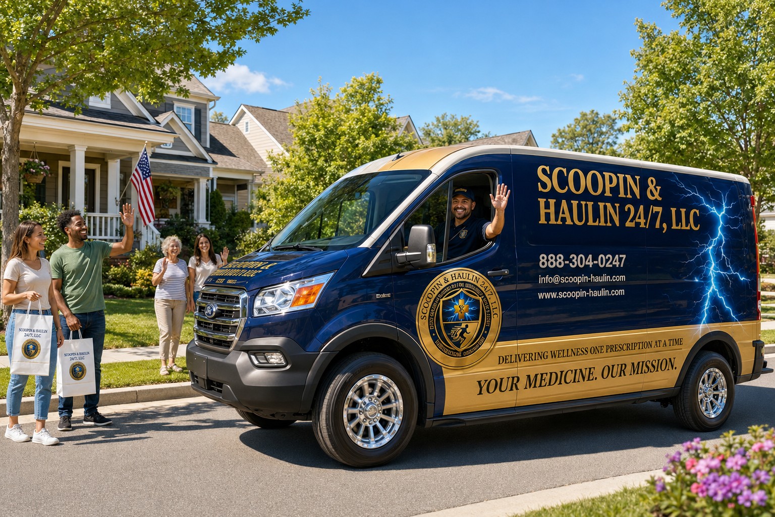 Scoopin & Haulin courier driver